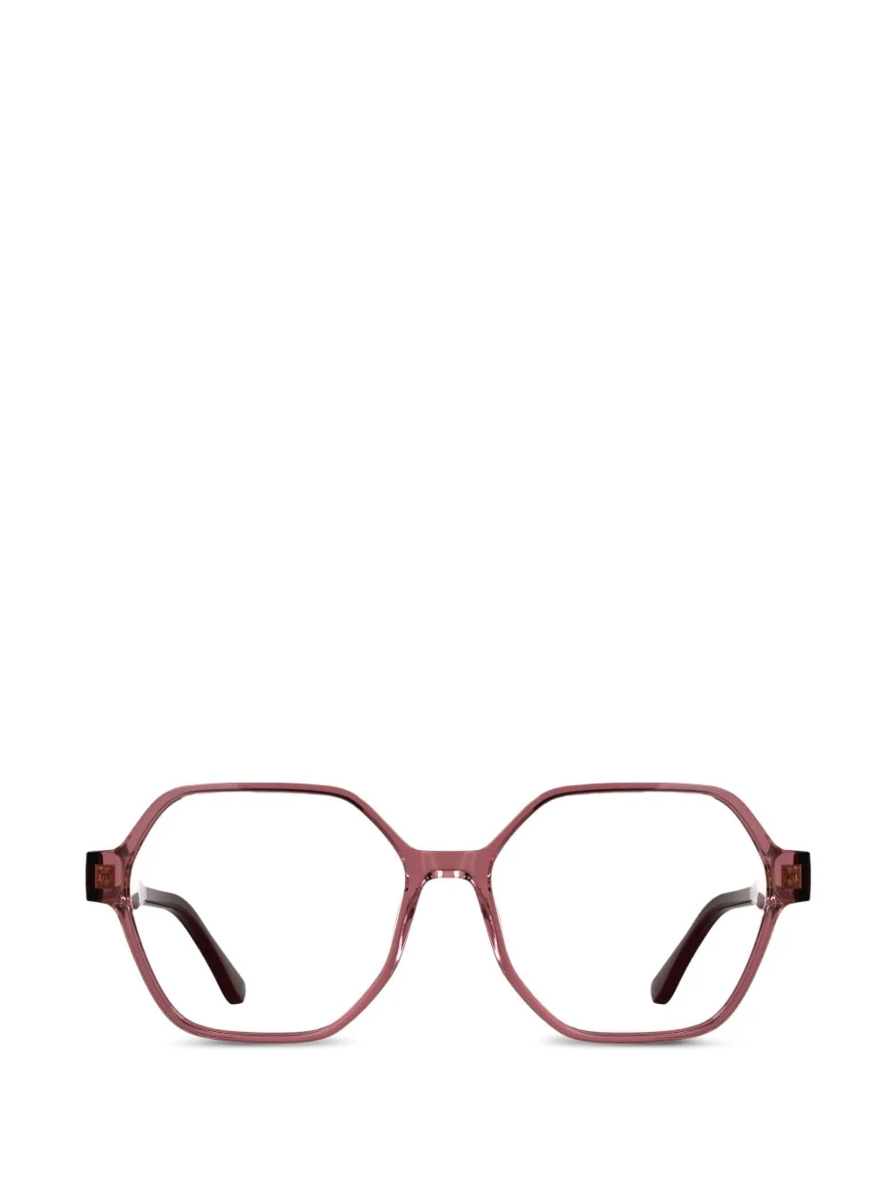geometric-frame glasses - 1