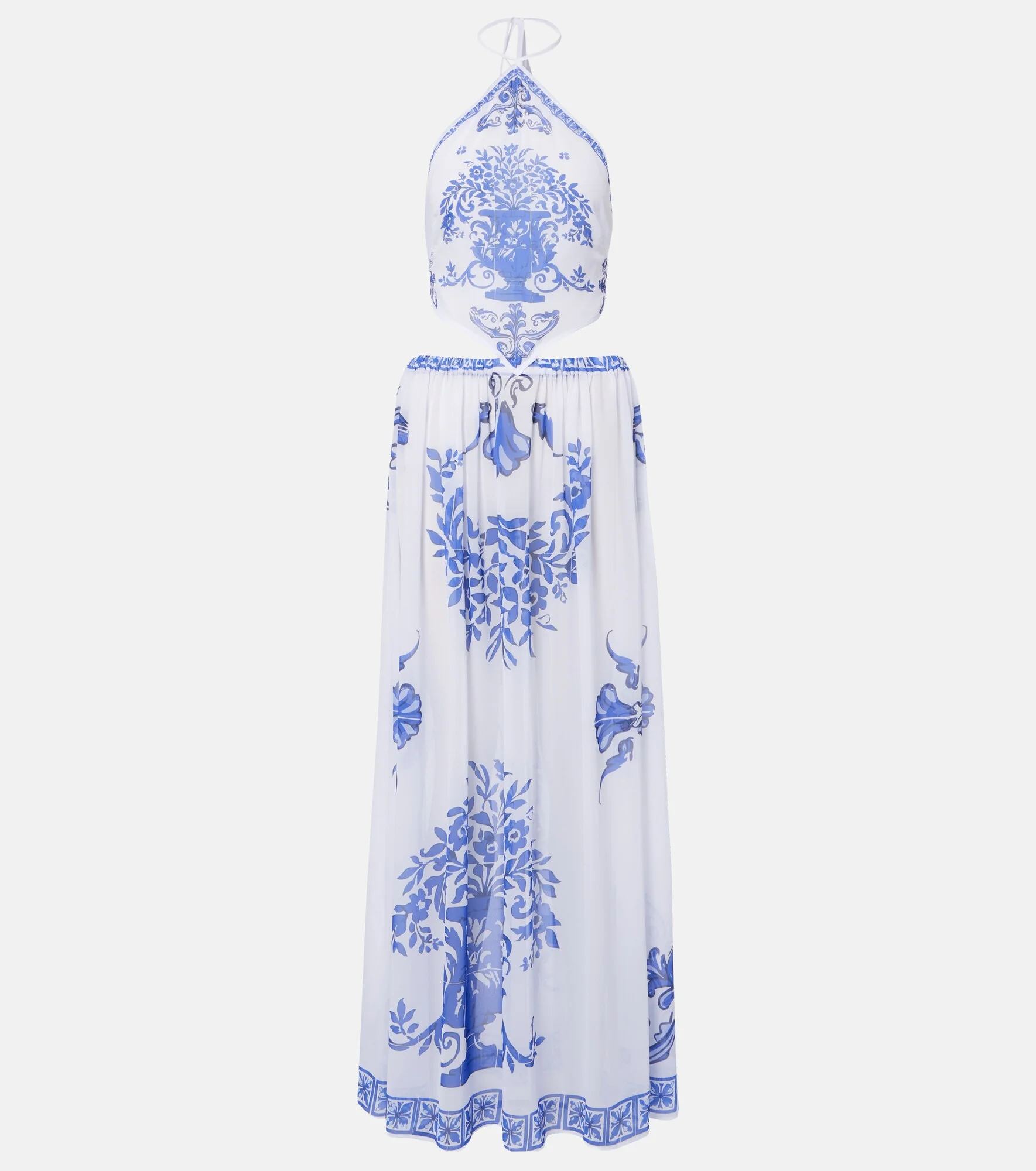 Riley printed cotton maxi dress - 1