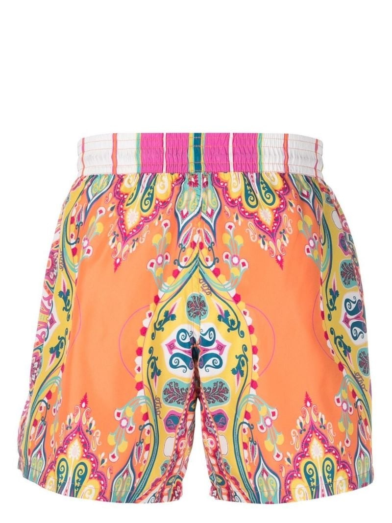 paisley-print swim shorts - 2