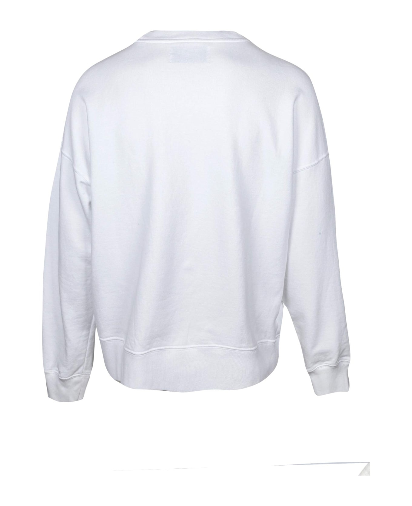 Cotton Crewneck Sweatshirt Color White - 2