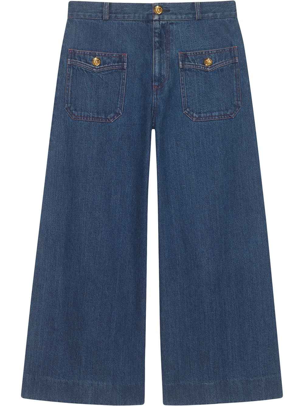 Denim wide leg pant - 1