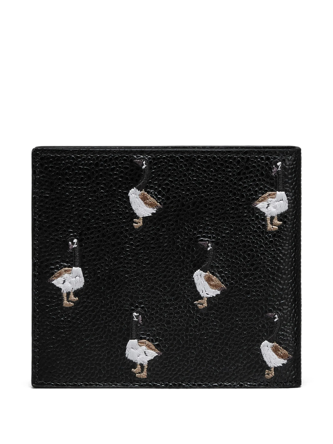 Pebble Grain Goose Embroidery Bilfold Men - 2