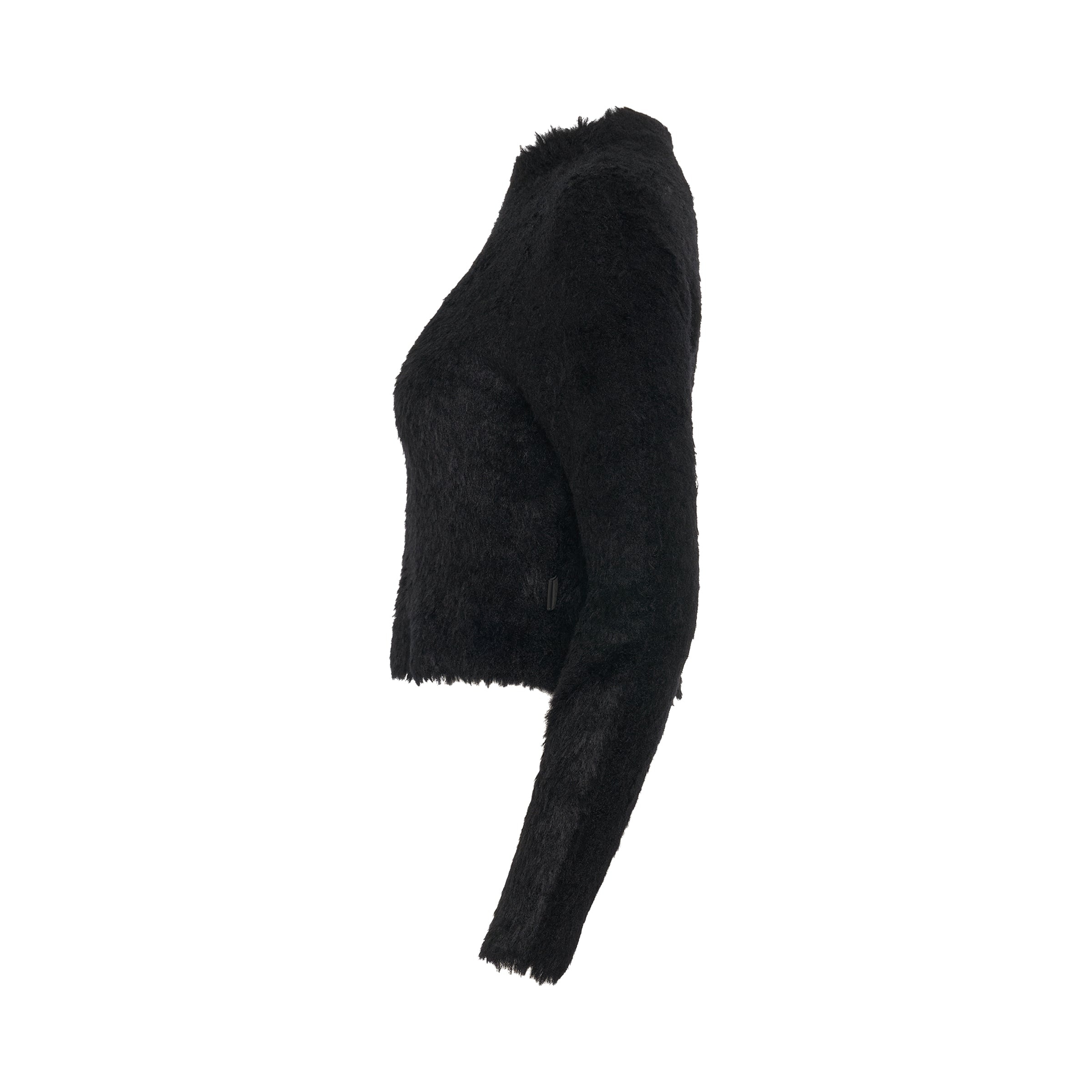 Fluffy Sweater in Black - 3