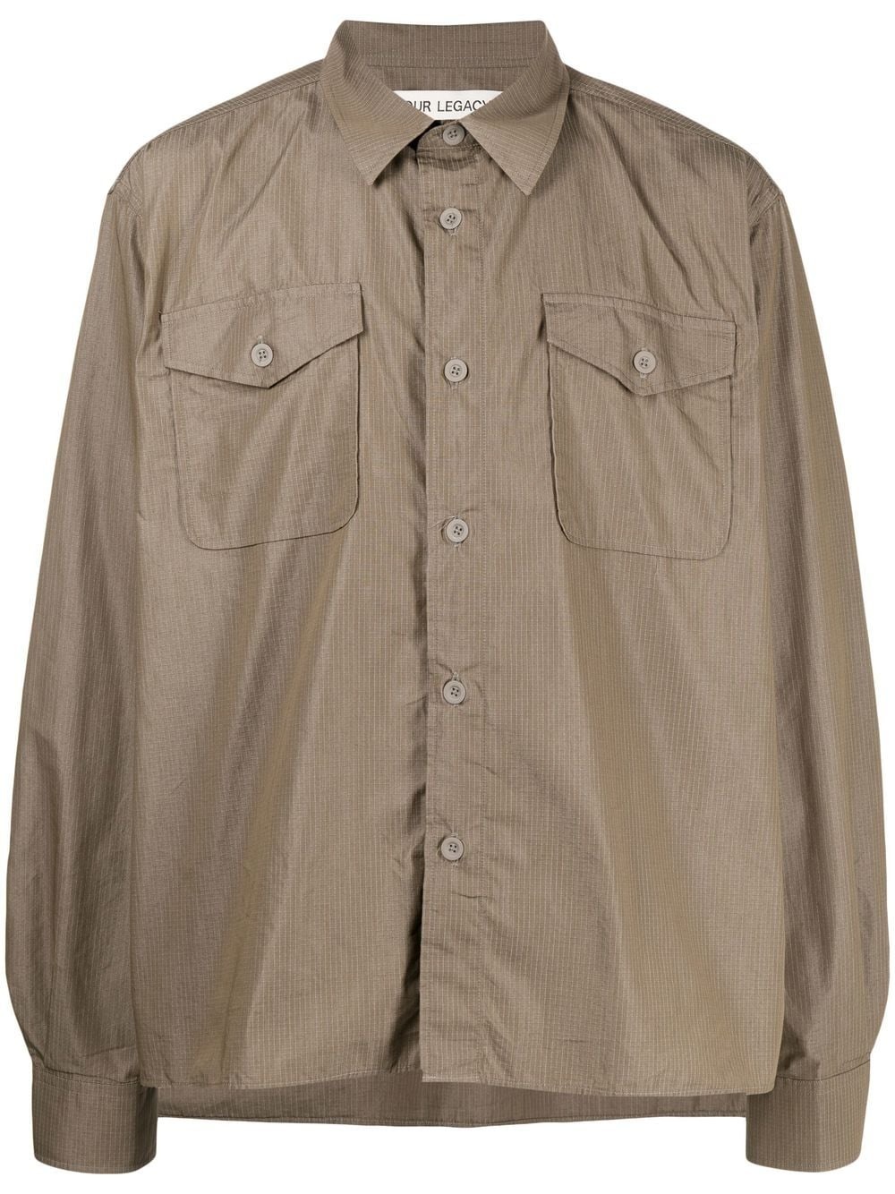 cotton ripstop military shirt - 1