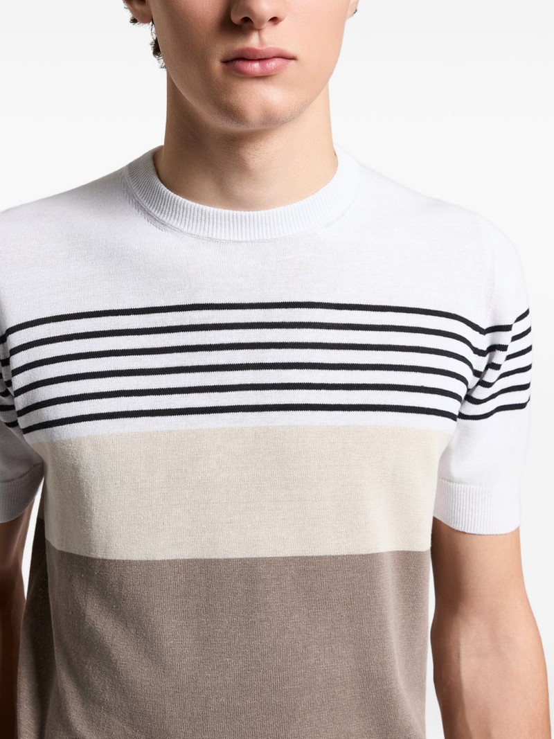 striped colour-block T-shirt 3