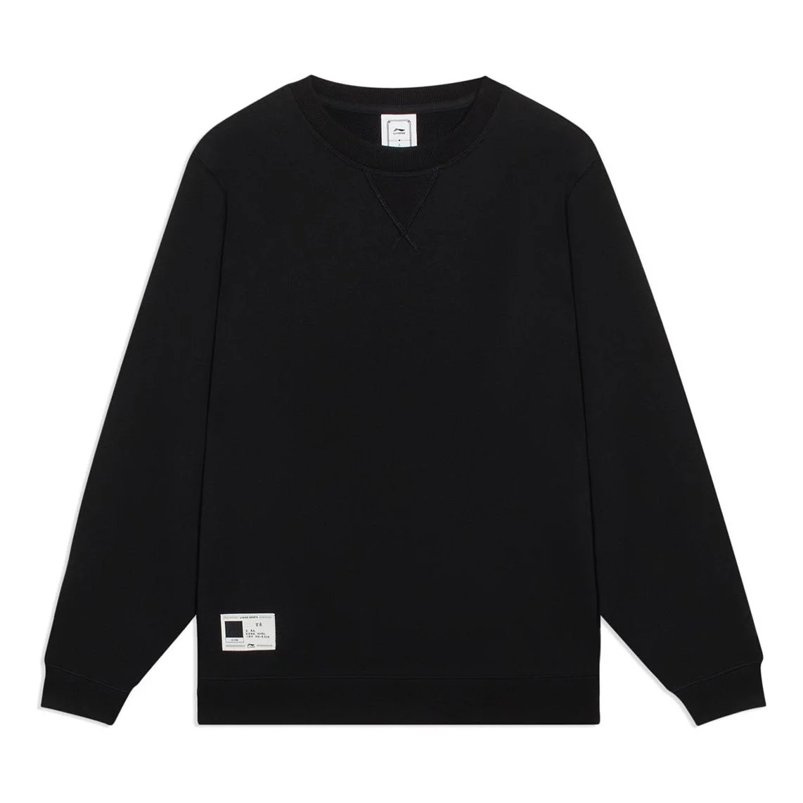Li-Ning Chinese Color Label Logo Sweatshirt 'Black' AWDT073-4 - 1