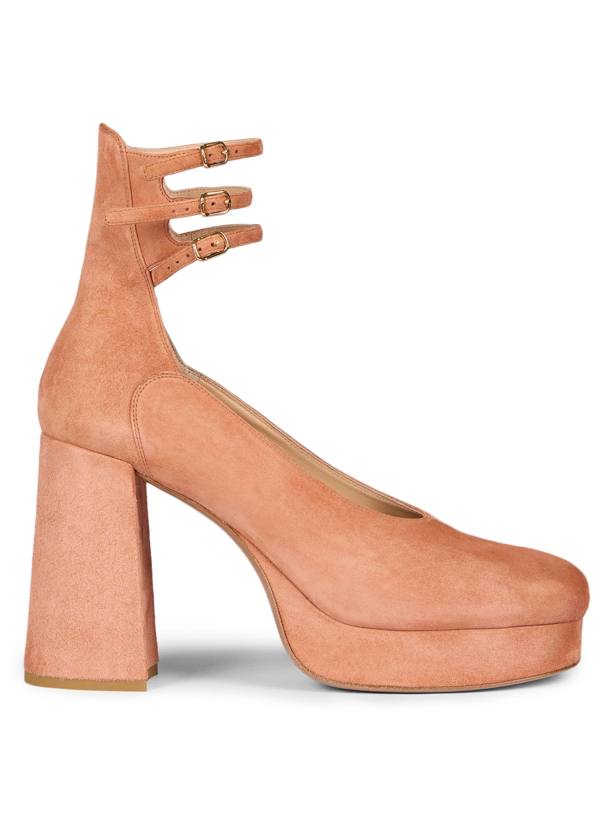 Women's Loti Suede Platform Pumps - Peachy Pink - 1