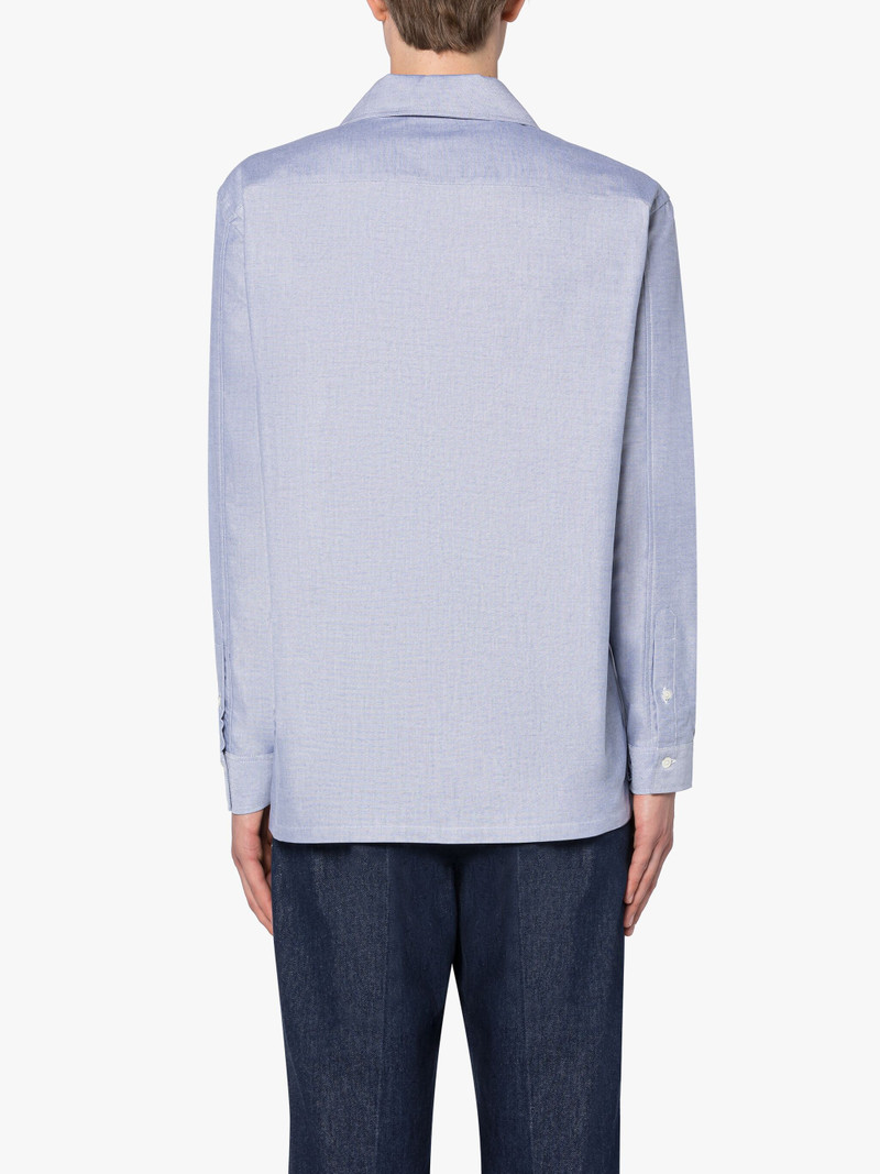 MILITARY BLUE COTTON SHIRT 4