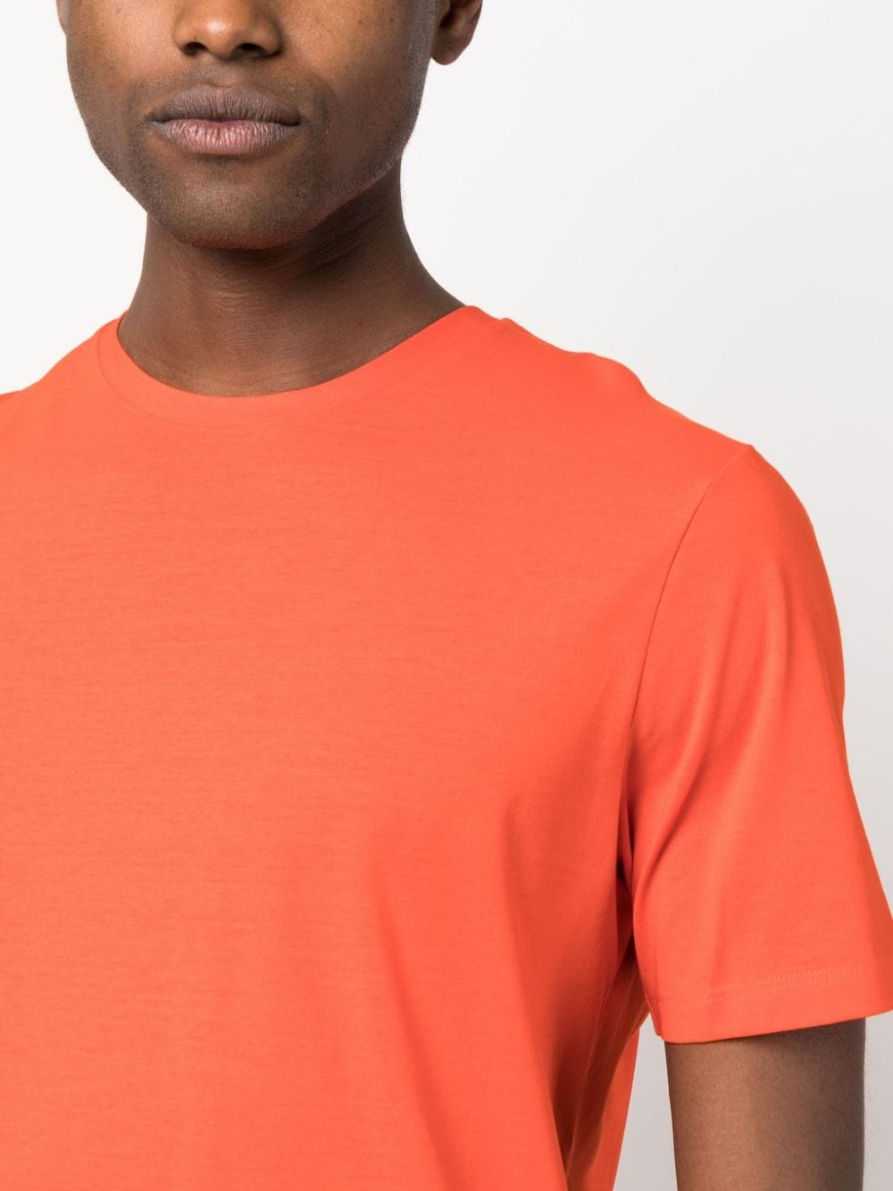 plain cotton T-shirt - 5