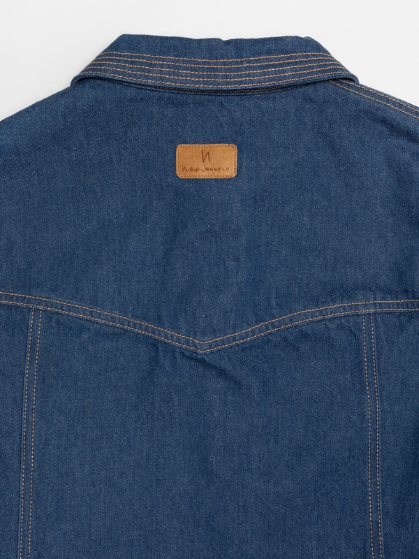 Maj Western Denim Dress Blue - 6