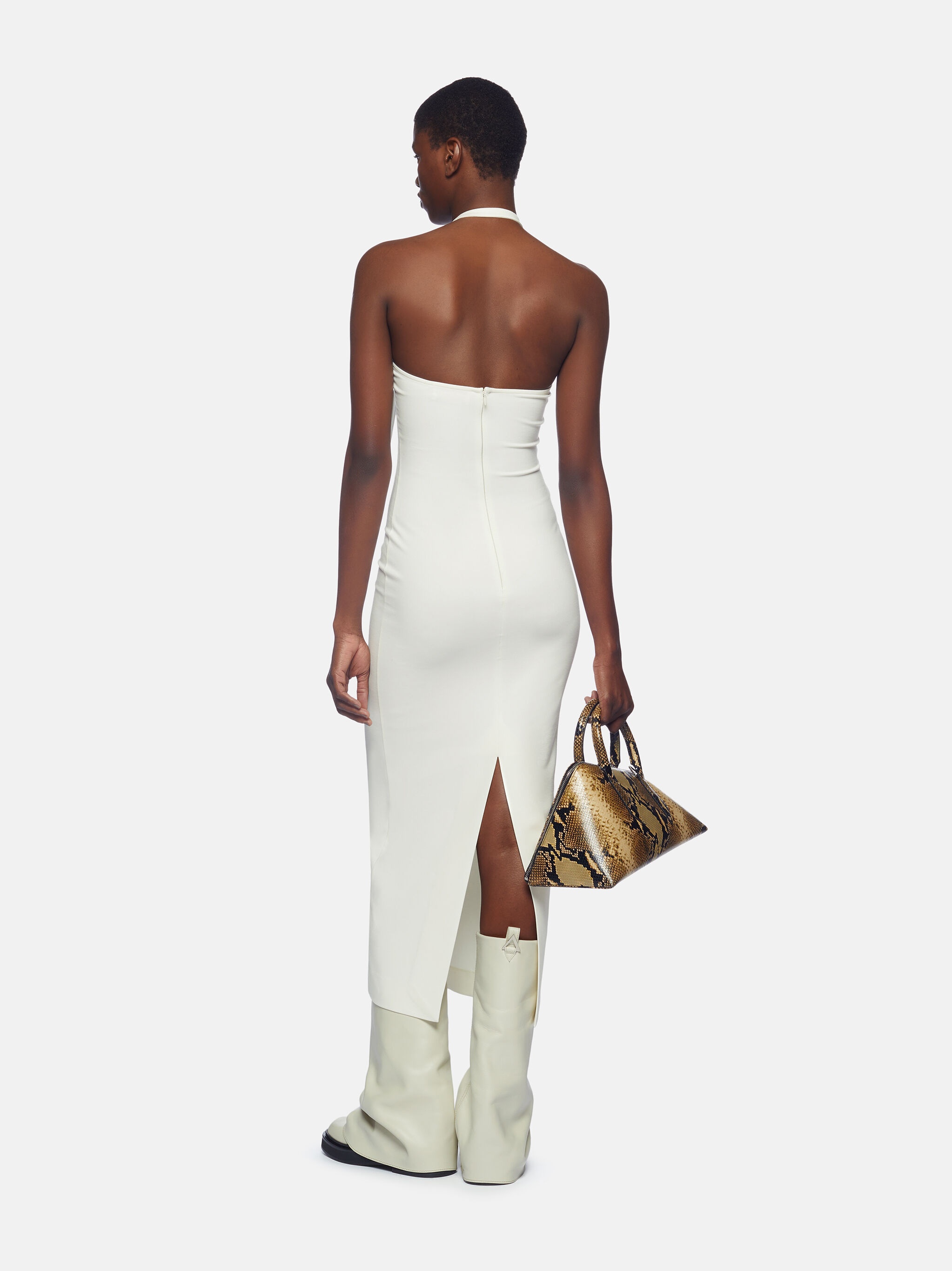 WHITE MIDI DRESS - 3