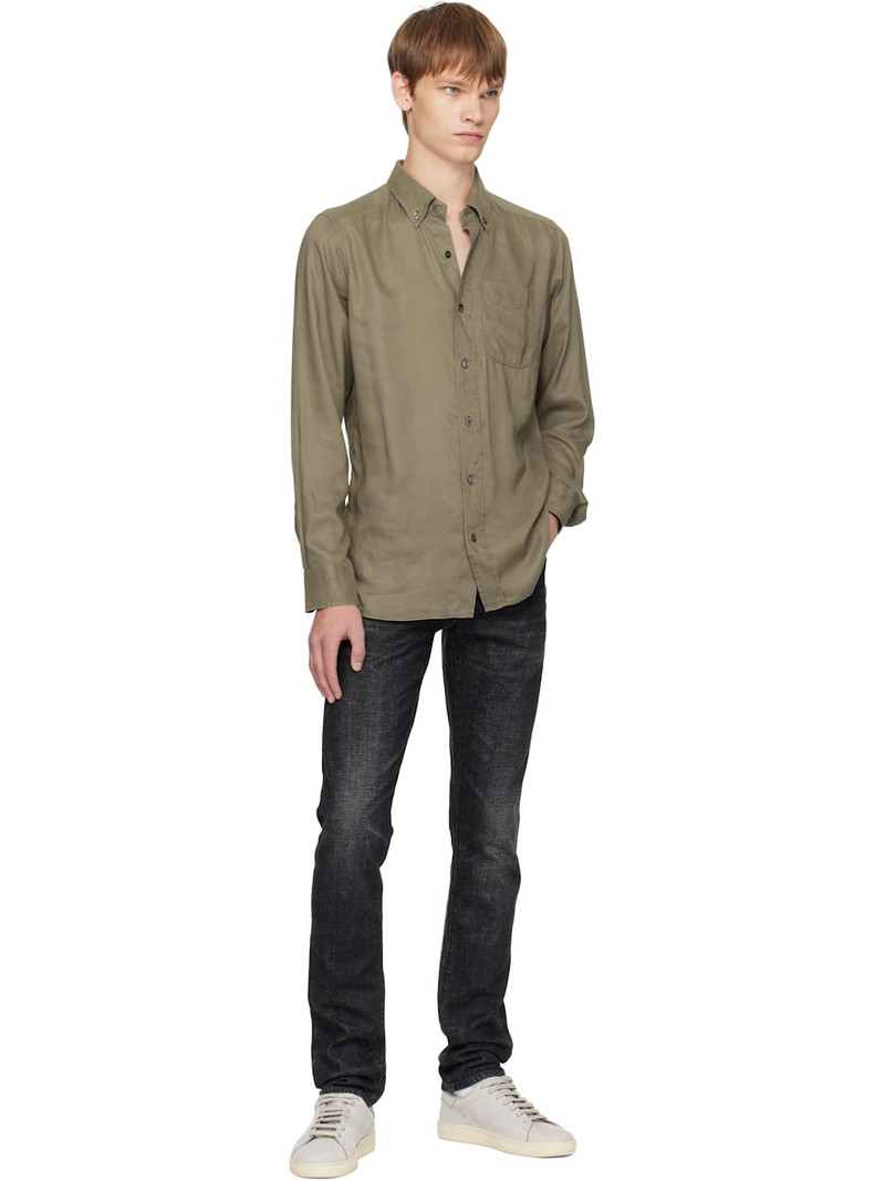 TOM FORD Black Selvedge Slim Fit Jeans outlook