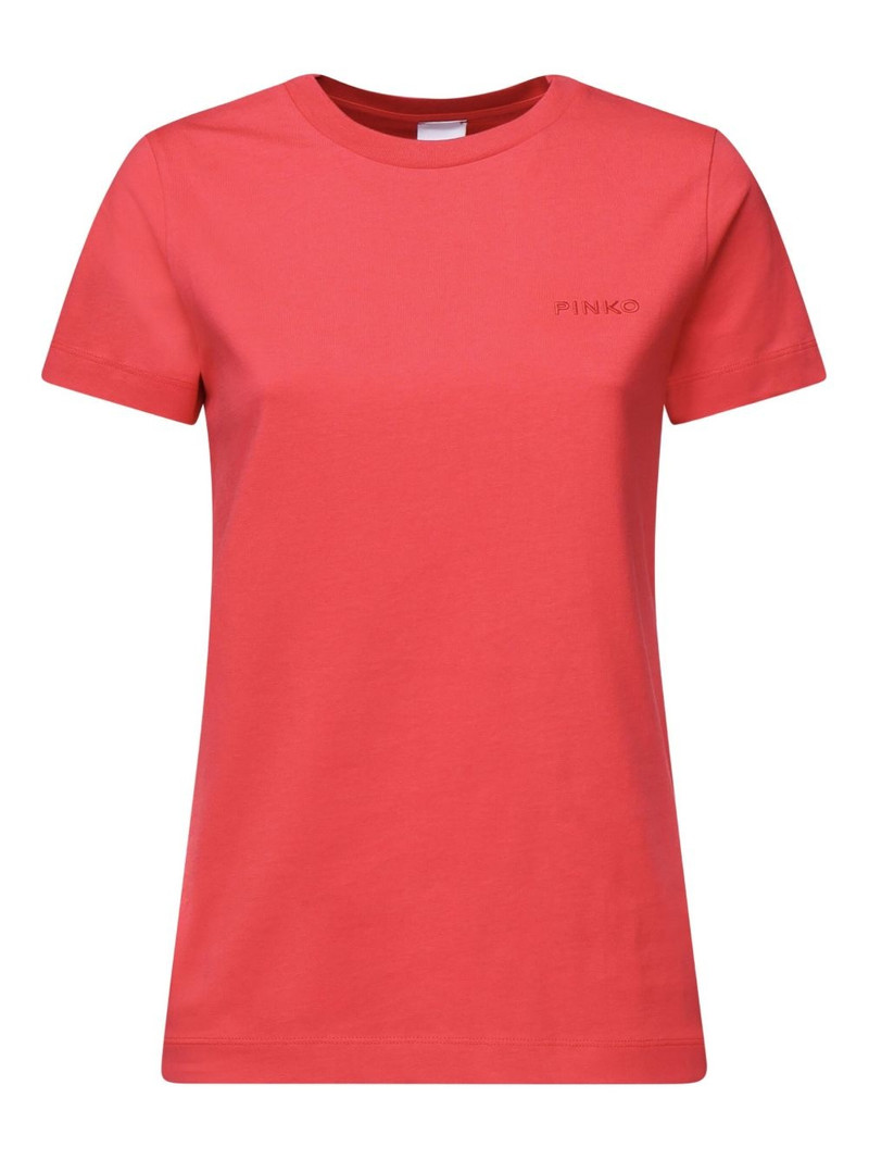 logo-embroidered T-shirt 1