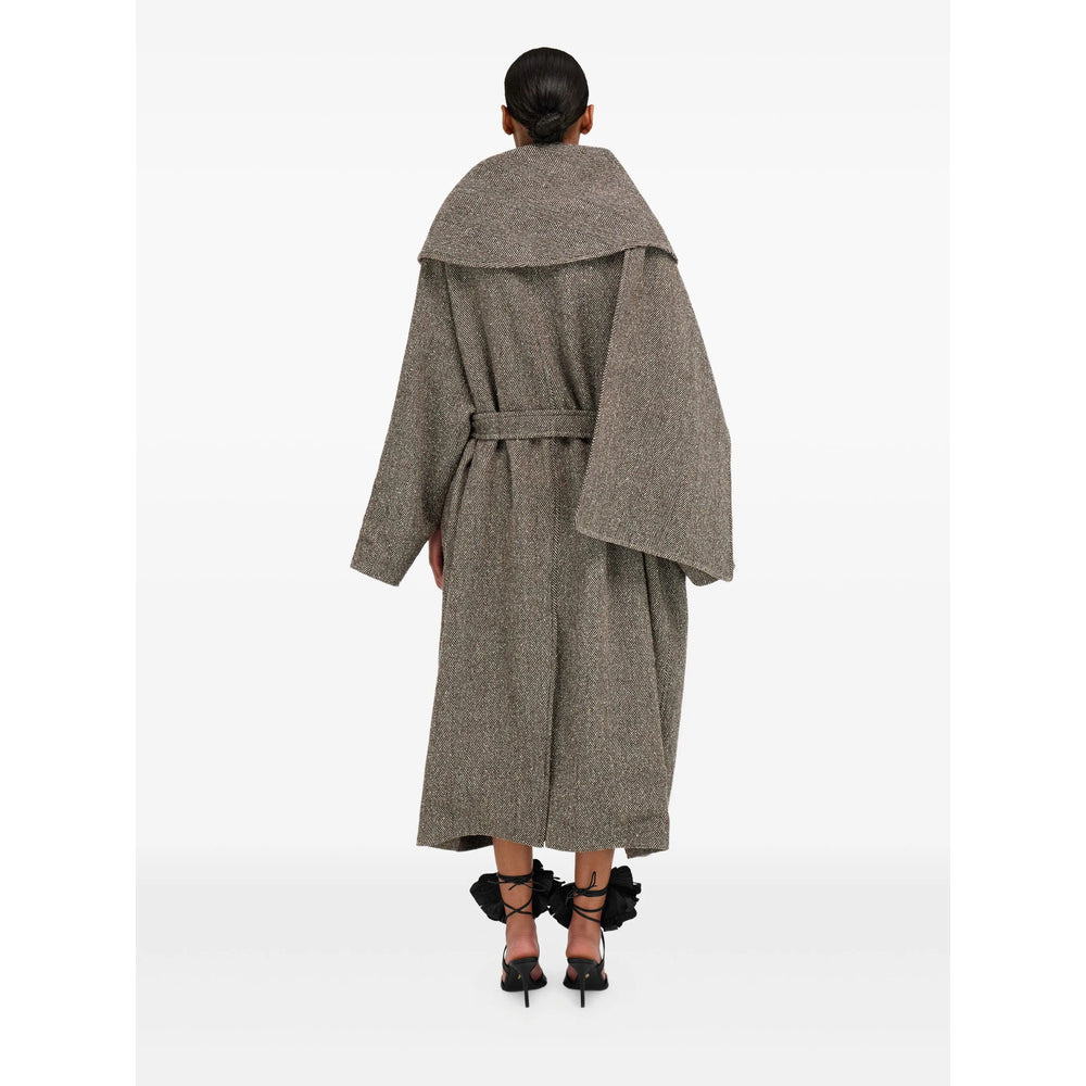 Ferragamo Brown Coats - Oversized Coats Women - 5
