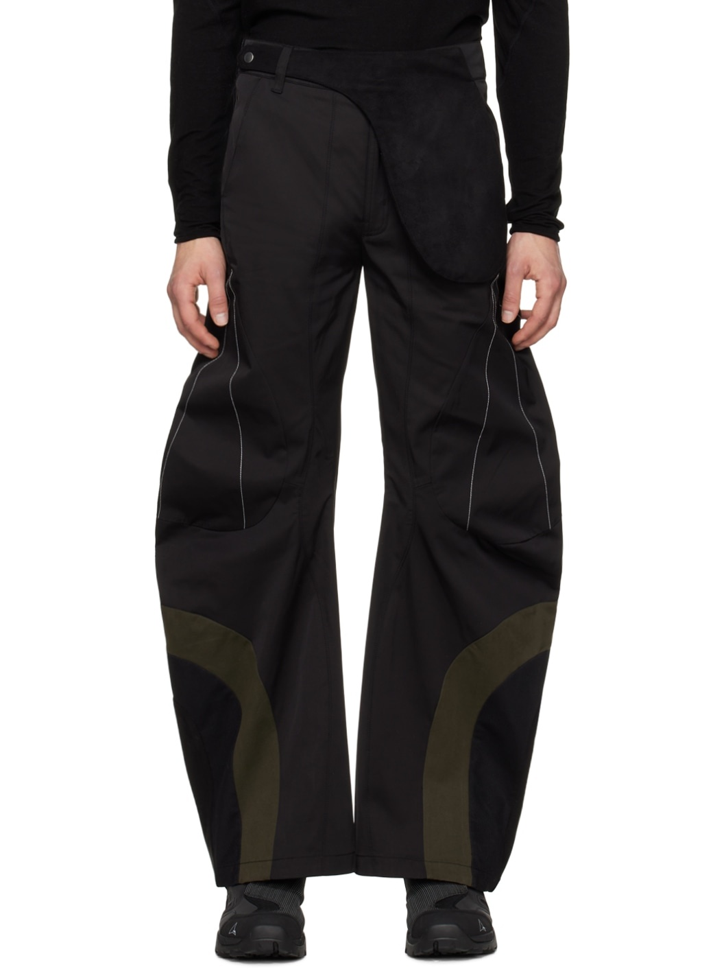 Black Articulated Waistbag V1 Trousers - 1