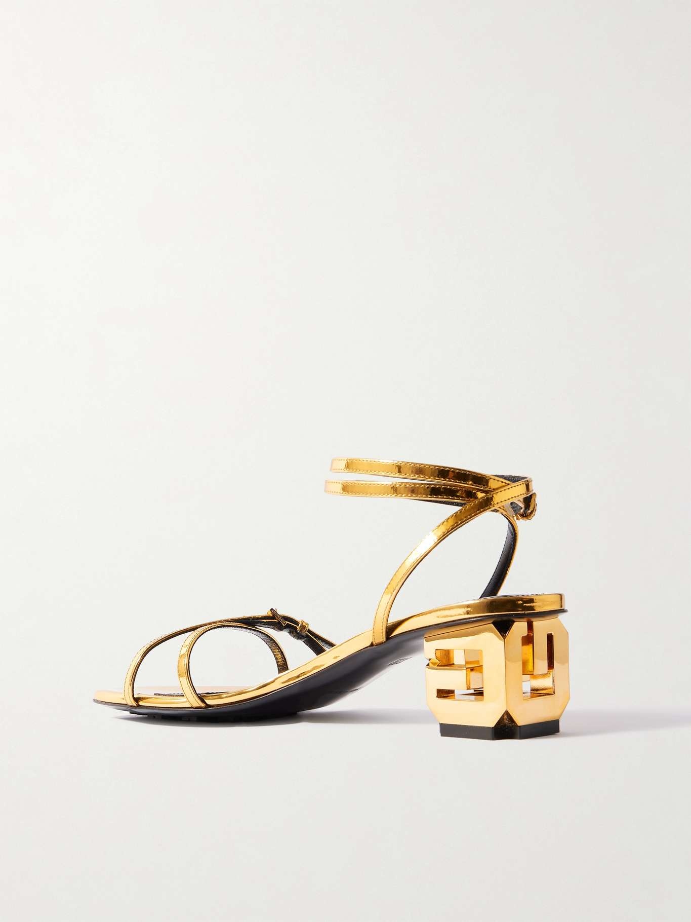 G Cube metallic leather sandals Gold - 3