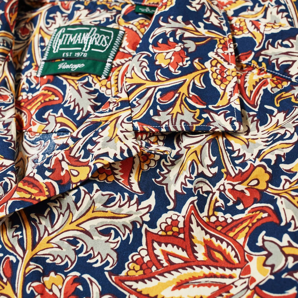 Gitman Vintage Floral Block Print Camp Collar Shirt - 2