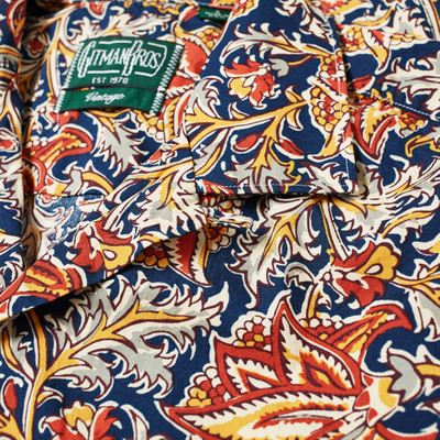 Gitman Vintage Gitman Vintage Floral Block Print Camp Collar Shirt outlook