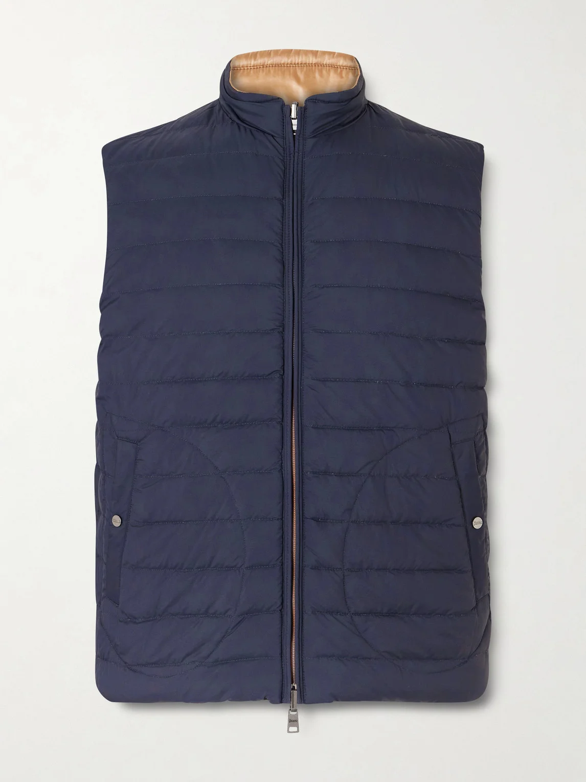 Reversible Quilted Down Gilet - 1
