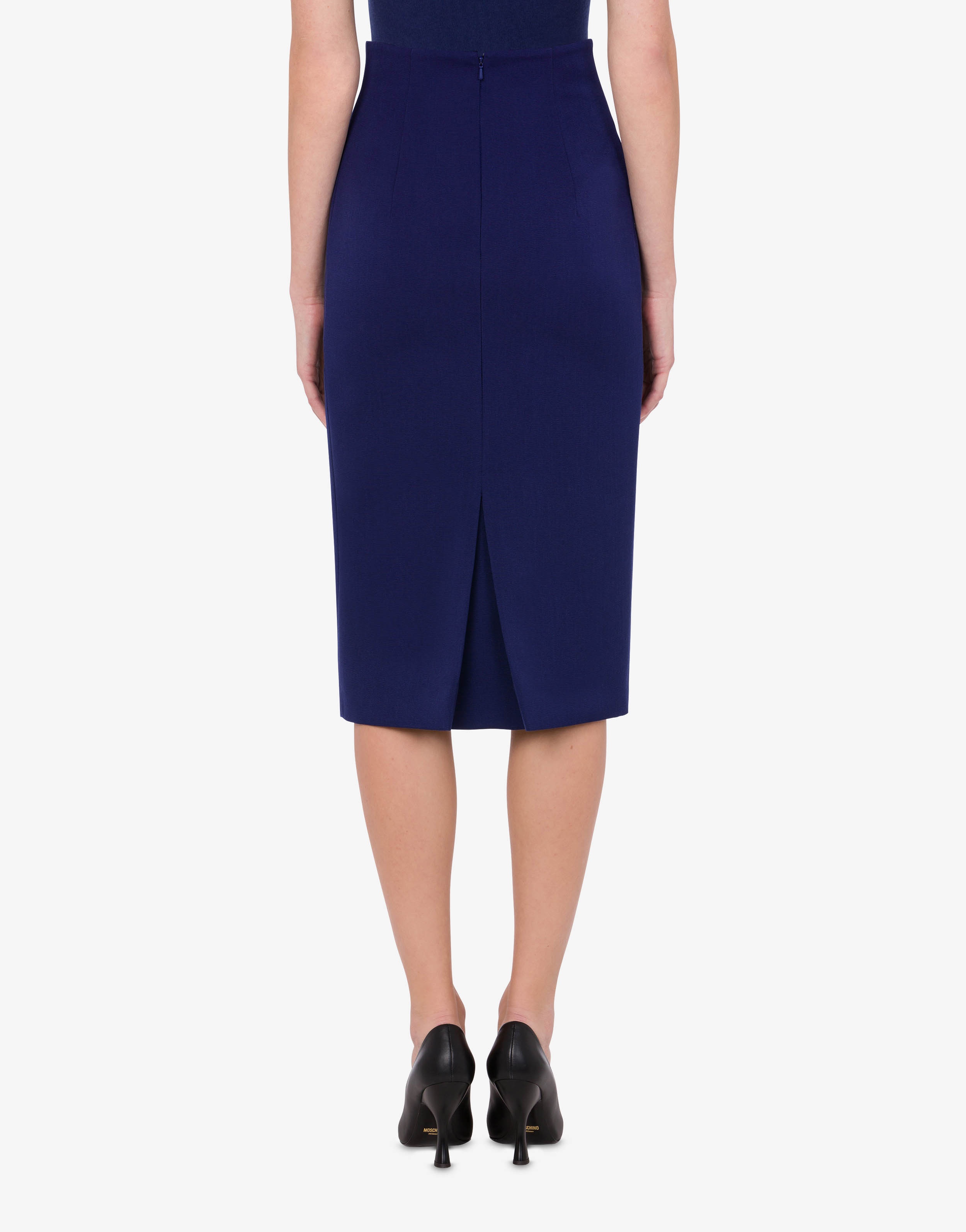 WOOL FAILLE SKIRT - 3