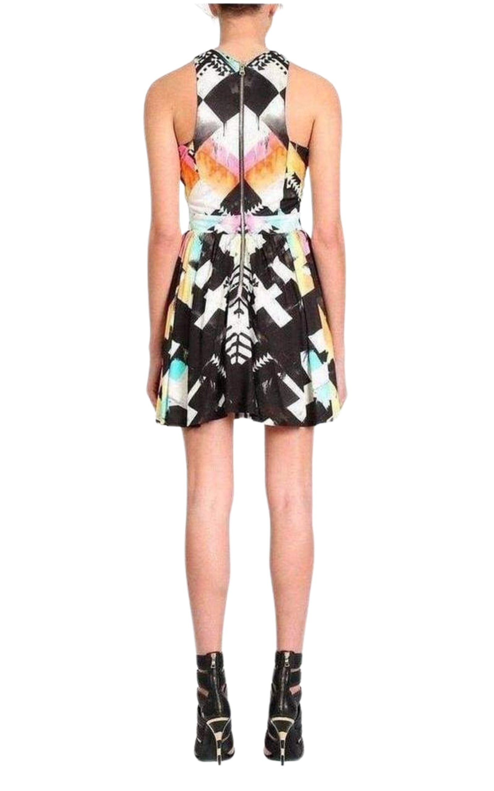 Printed Silk Jersey Mini Dress - 2