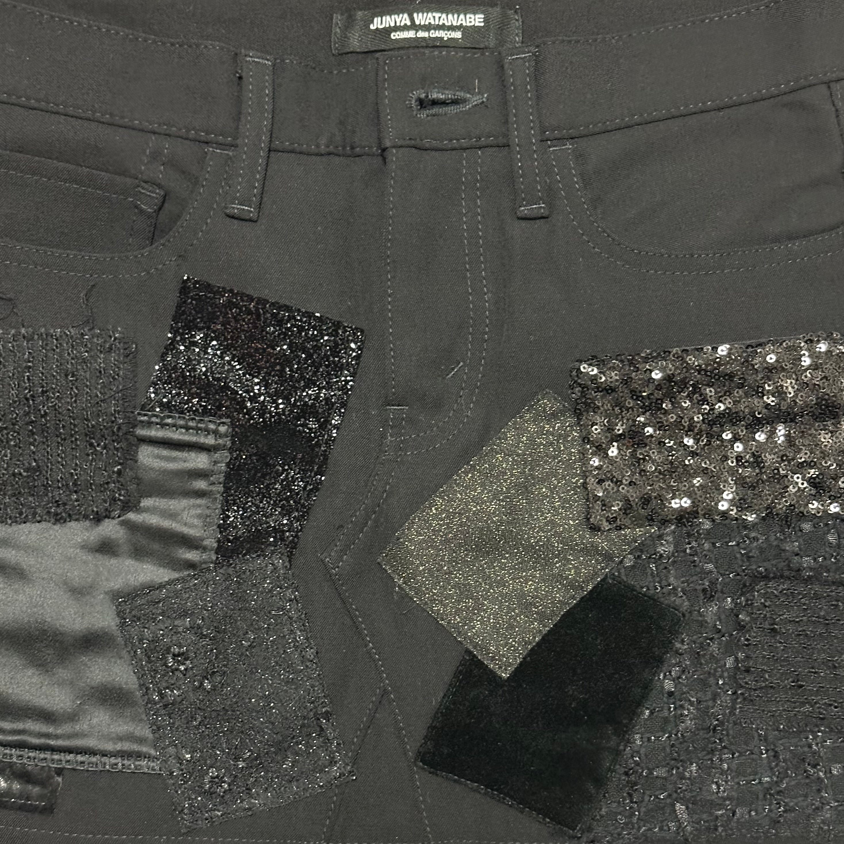JUNYA WATANABE Fall Winter 2014 Multitexture Patchwork Mini Skirt - 4