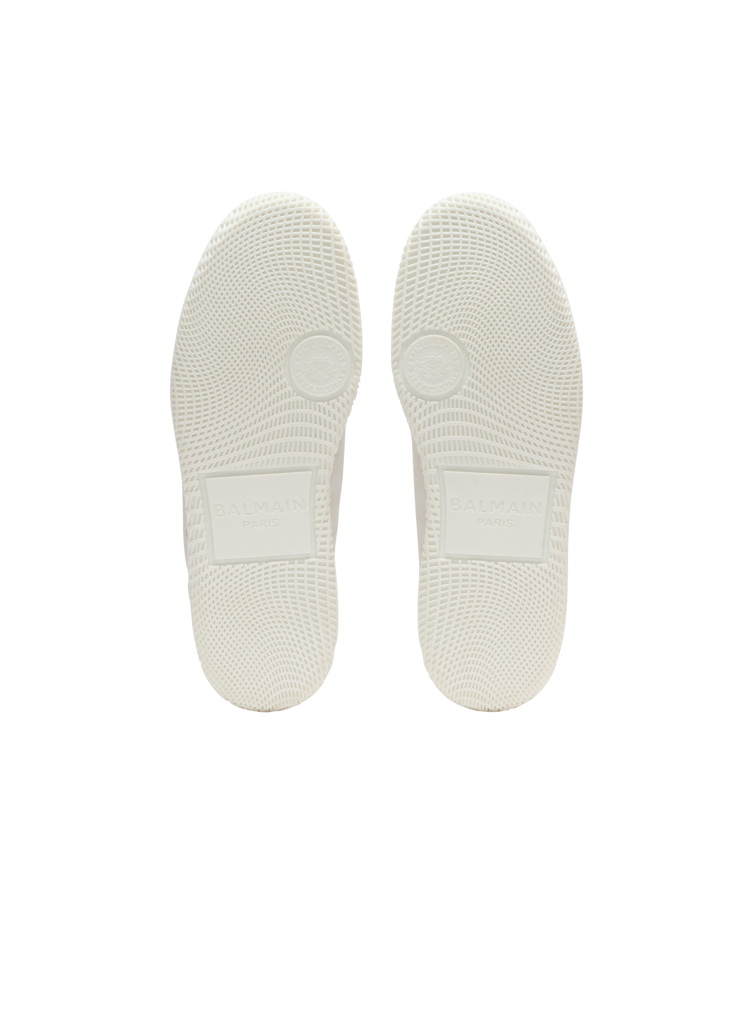 Leather Balmain Swan Mid-Top lace-up trainers - 4