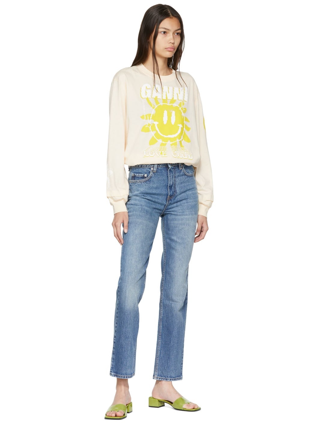 Blue Swigy Straight Leg Jeans - 4