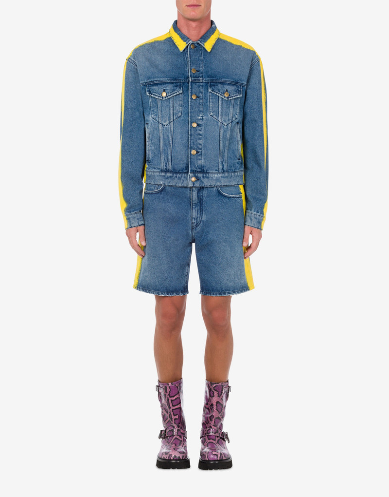 Moschino MOSCHINO PAINT DENIM JACKET outlook