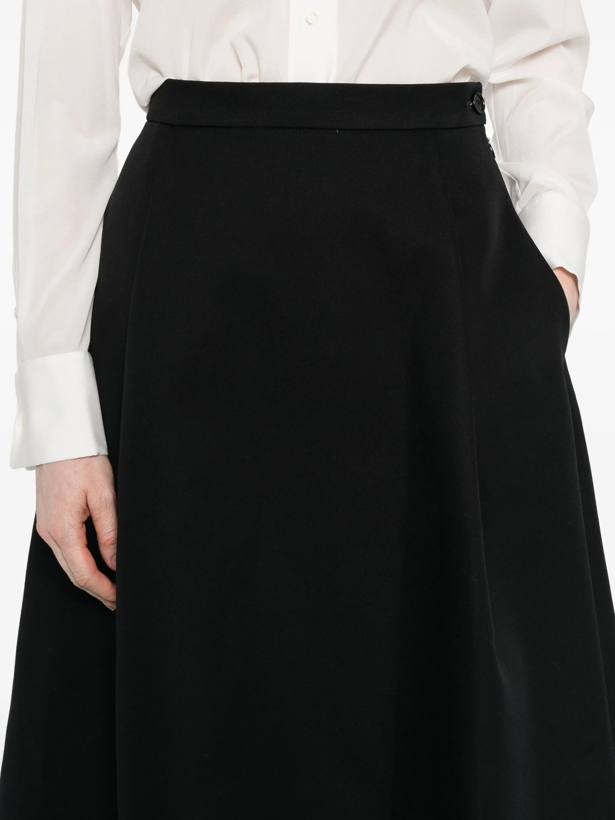 Barena Button-detail Pleated Skirt - 5
