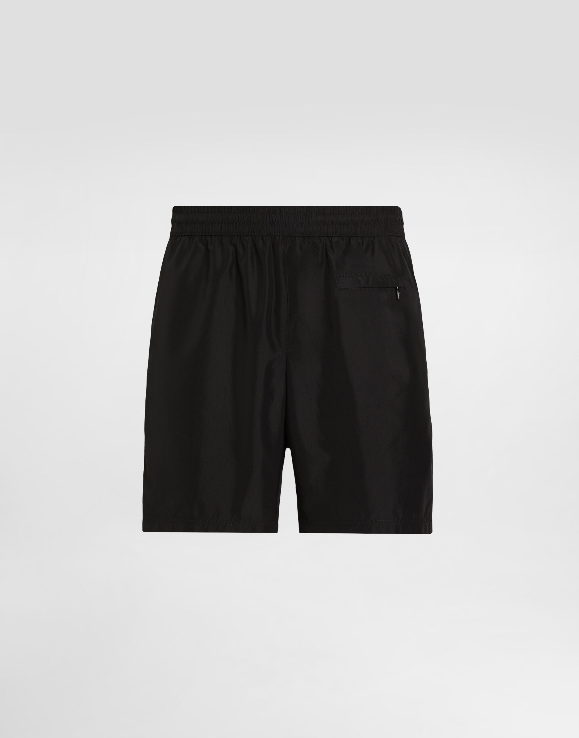 Mid-length swim trunks with tag - 2