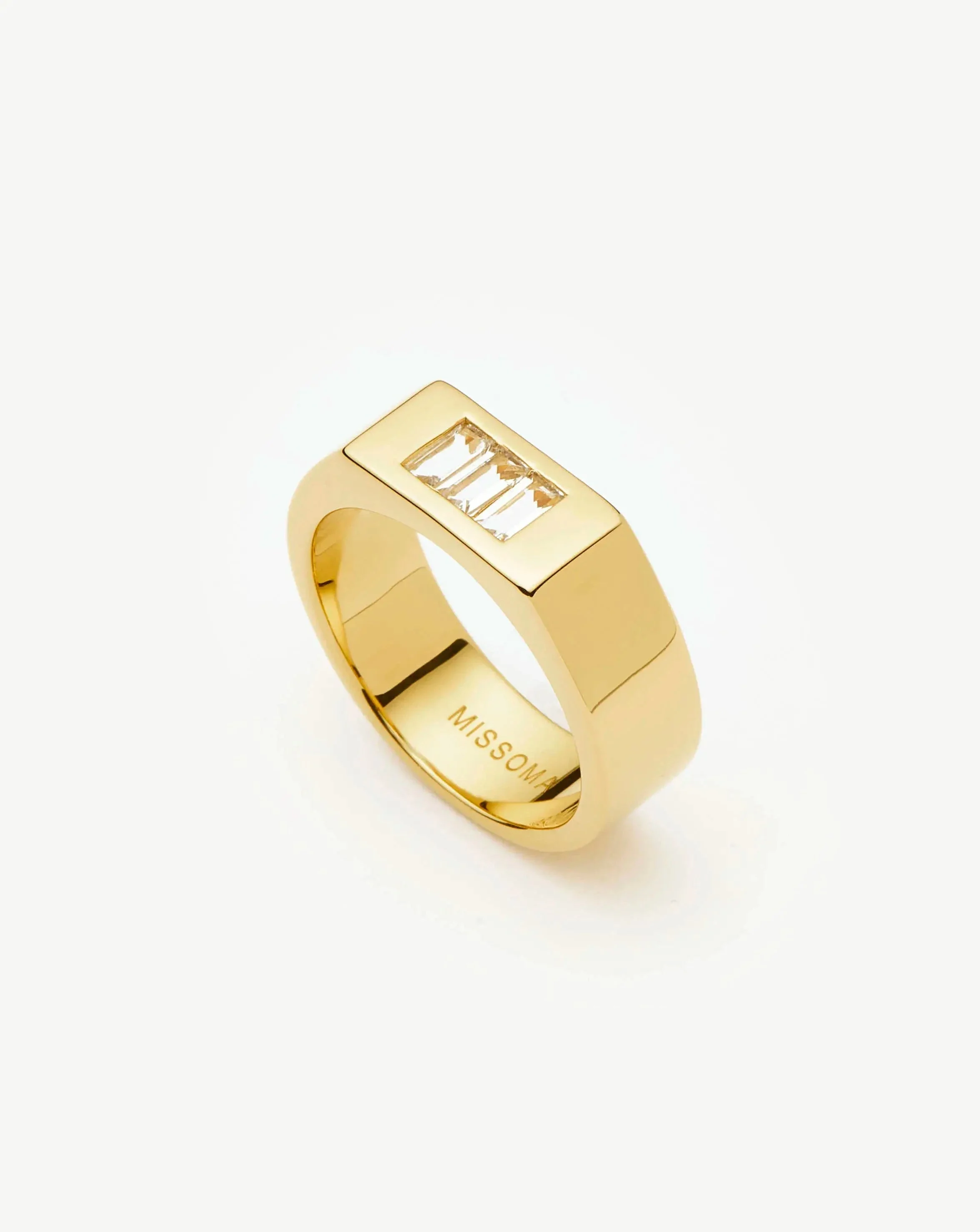 Lucy Williams Triple Stone Chunky Ring - 1