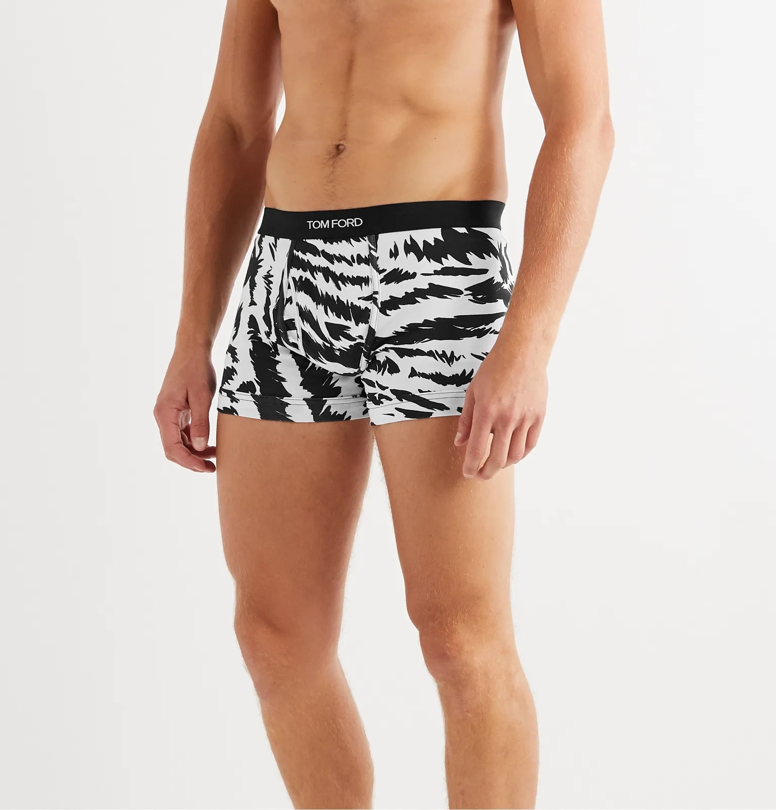 Zebra-Print Stretch-Cotton Jersey Boxer Briefs - 2