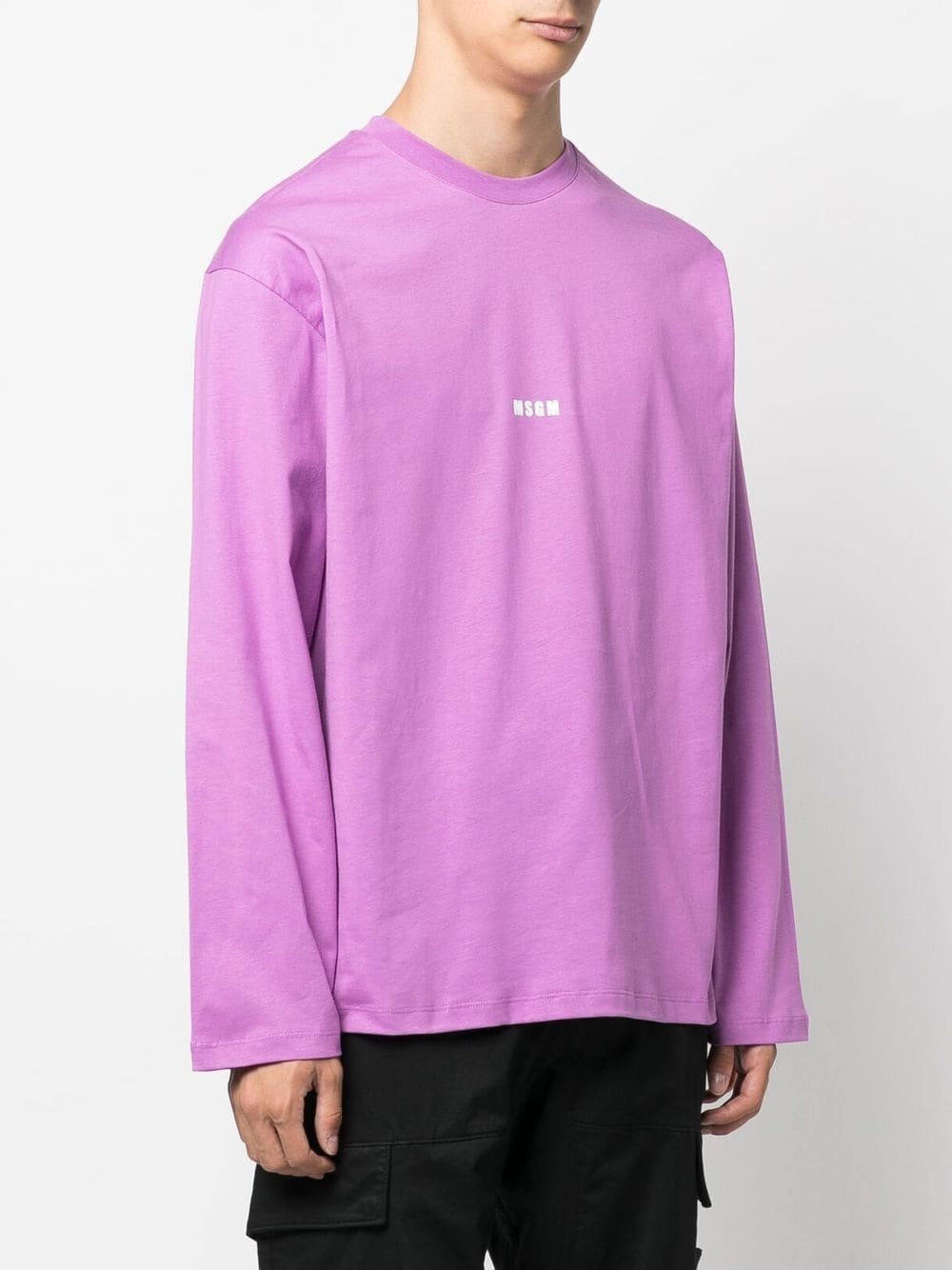 logo-print long-sleeve T-shirt - 3