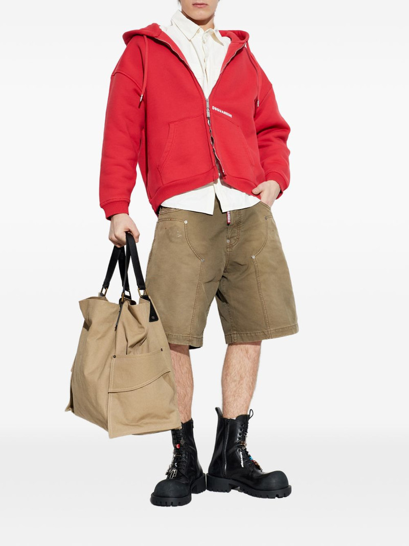 DSQUARED2 logo-embroidered hoodie outlook