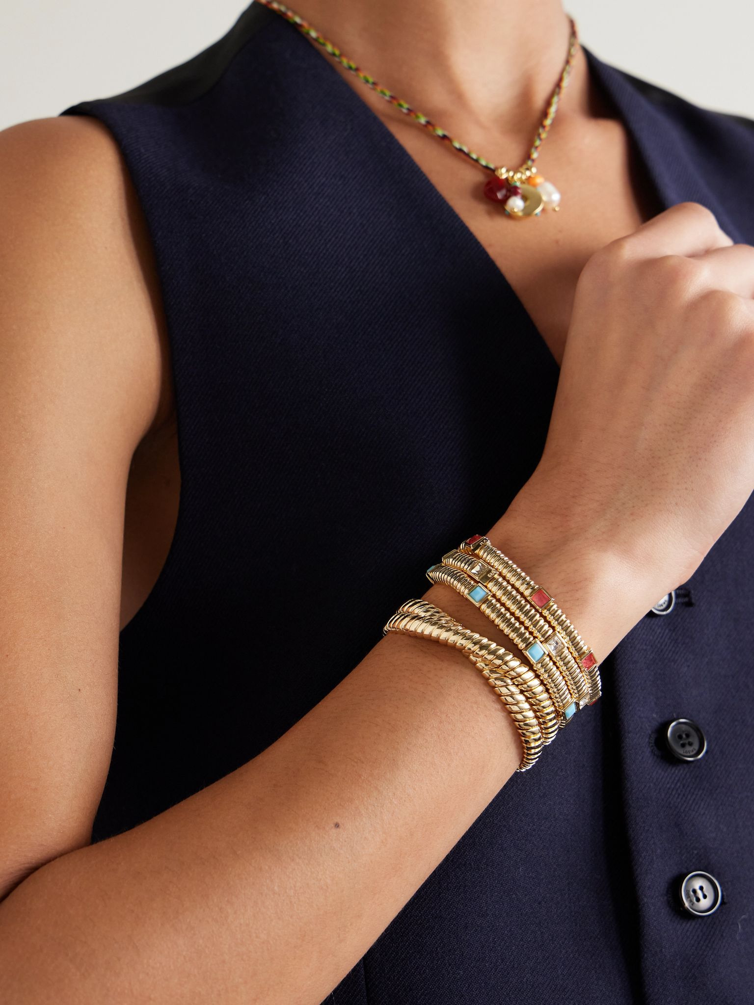 The Double Cobra gold-tone bracelet Gold - 6