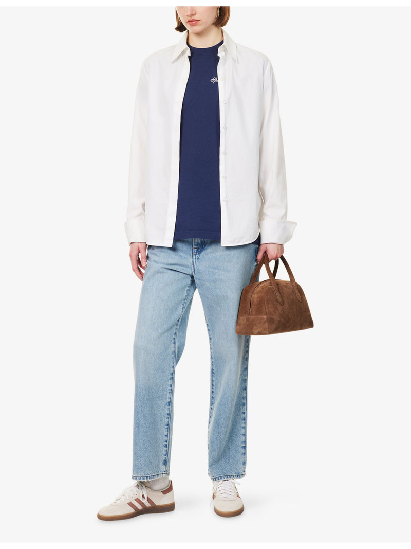 Sporty & Rich Logo-Print Cotton T-Shirt outlook