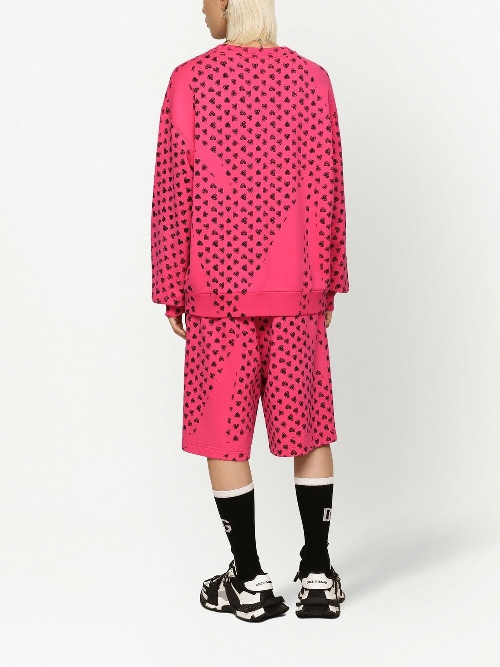 heart-print long-sleeve sweatshirt - 4