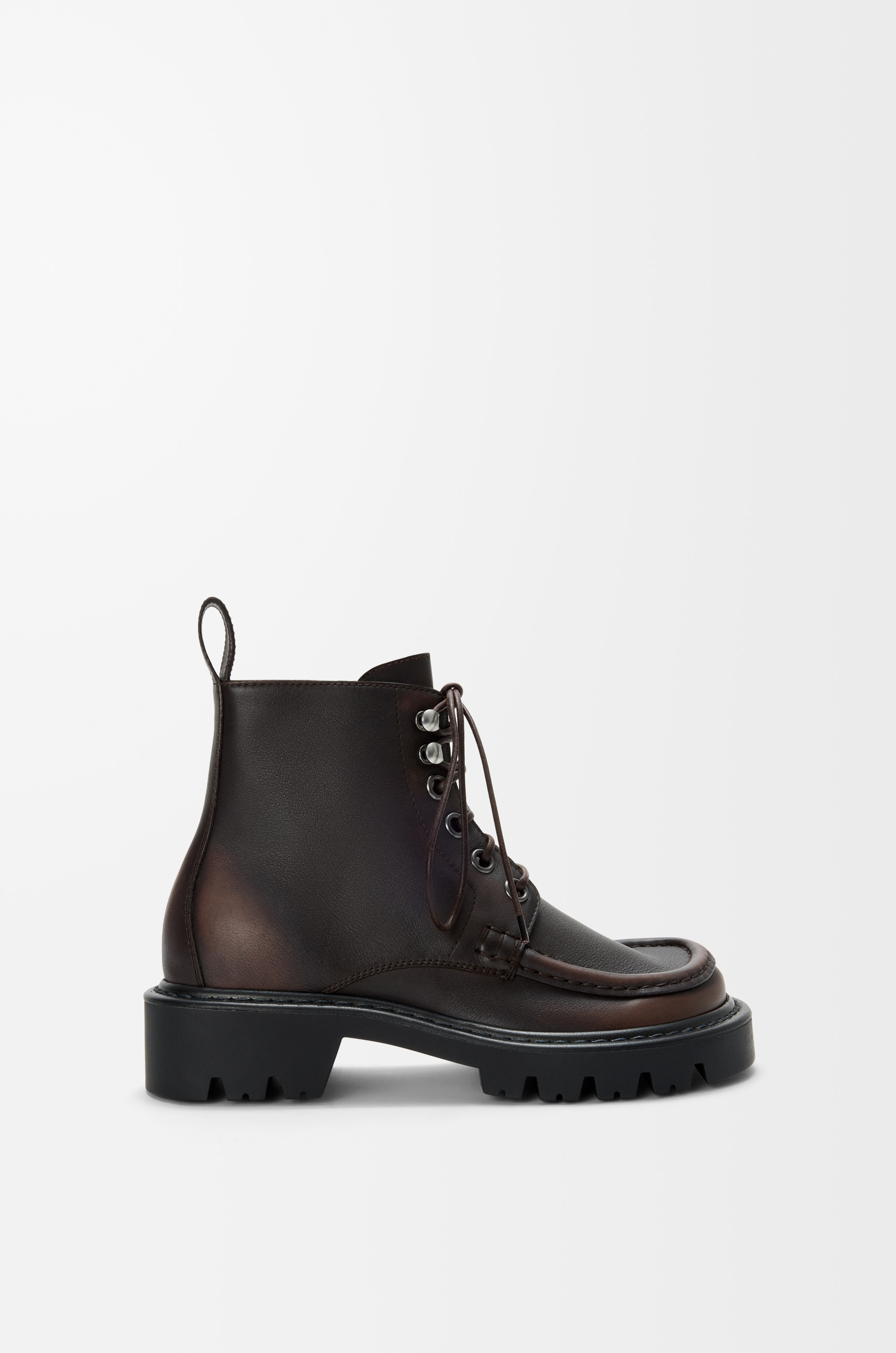 Sierra combat ankle boot in brushed-off calfskin - 1