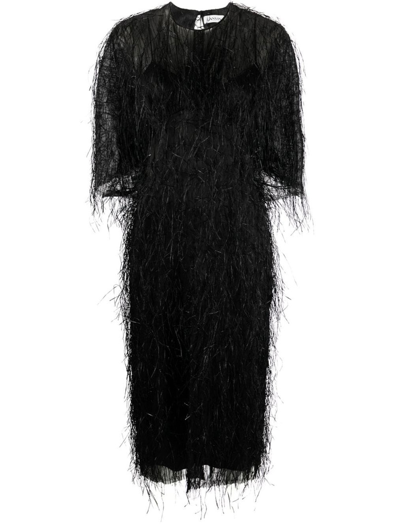 fringed midi dress 1