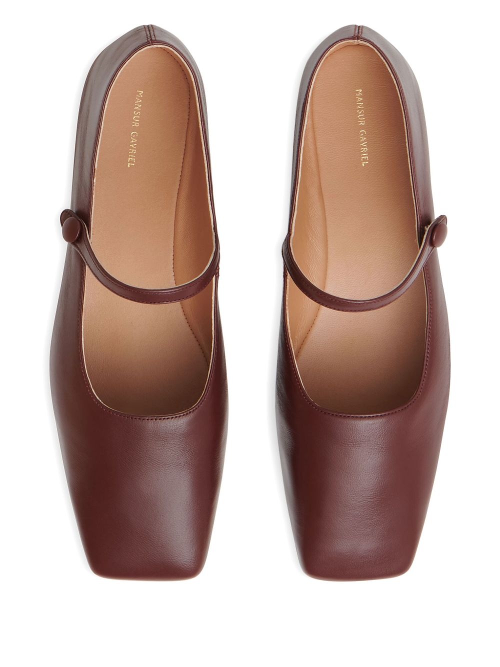 square-toe ballerina shoes - 4