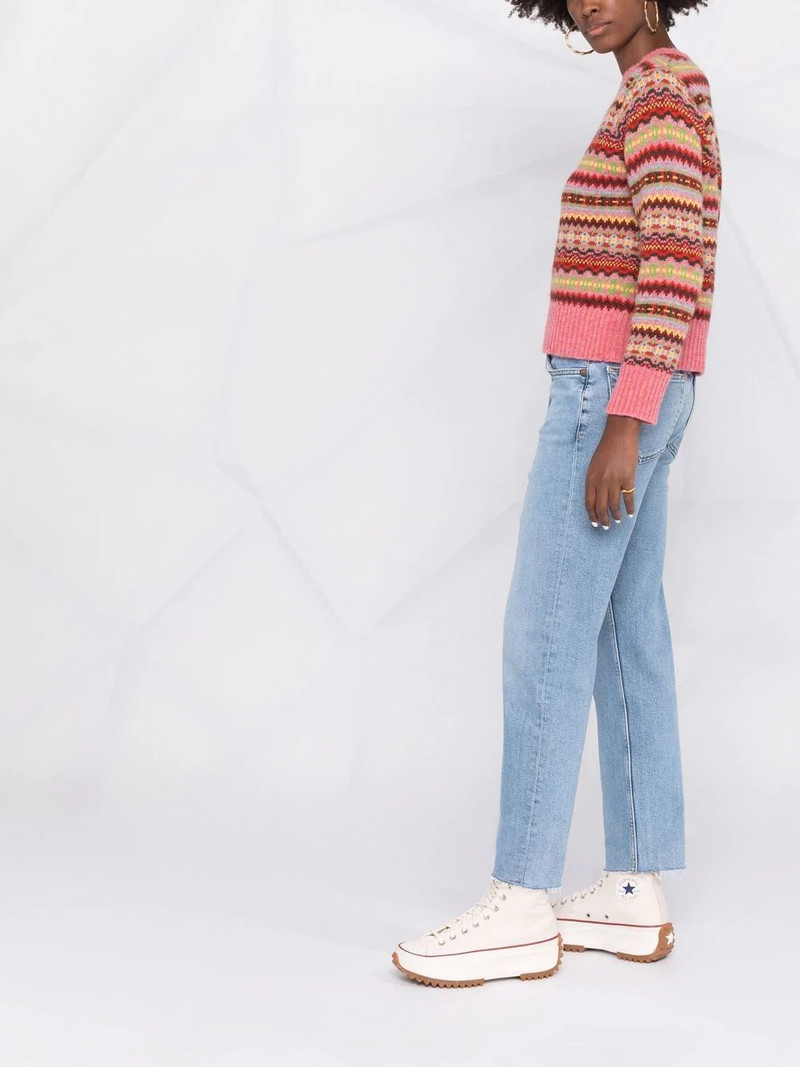 mid-rise straight leg jeans 4