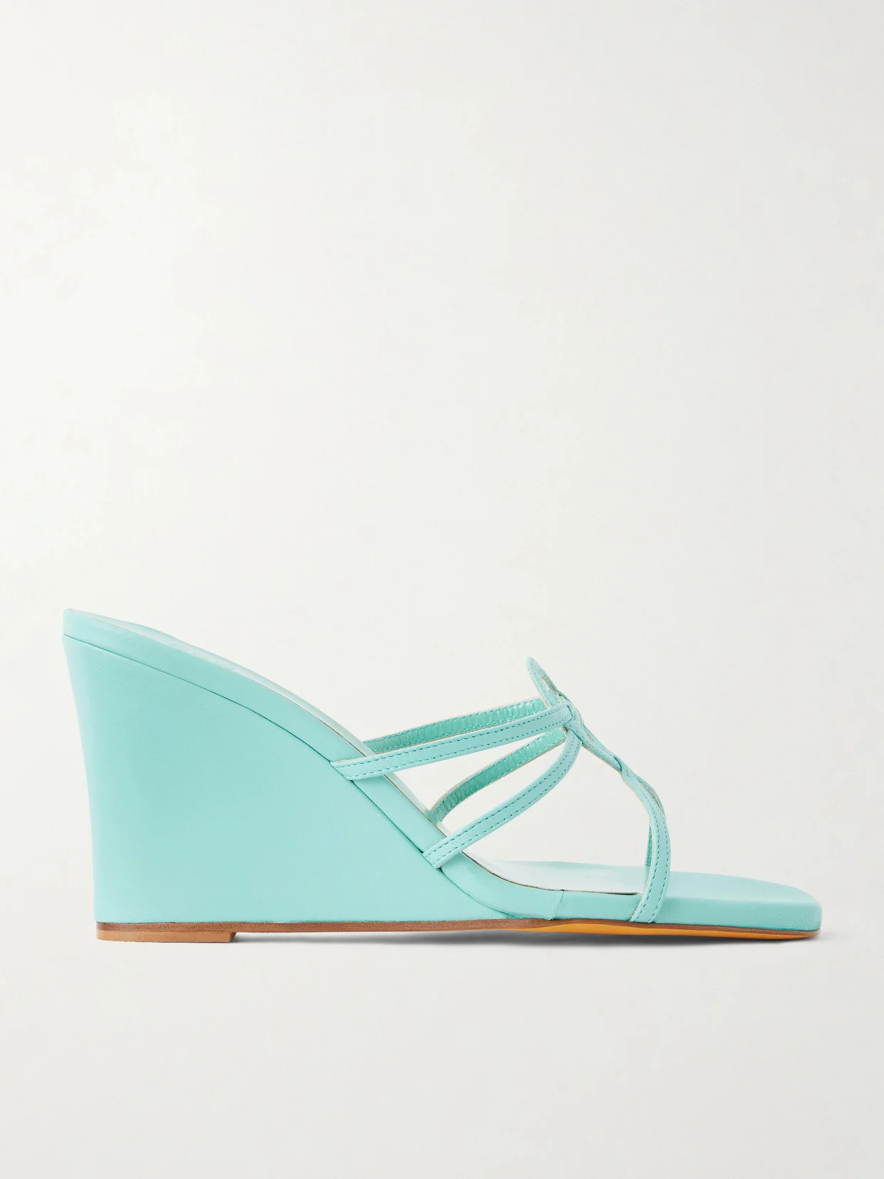 70 Opera Leather Wedge Sandals - 1