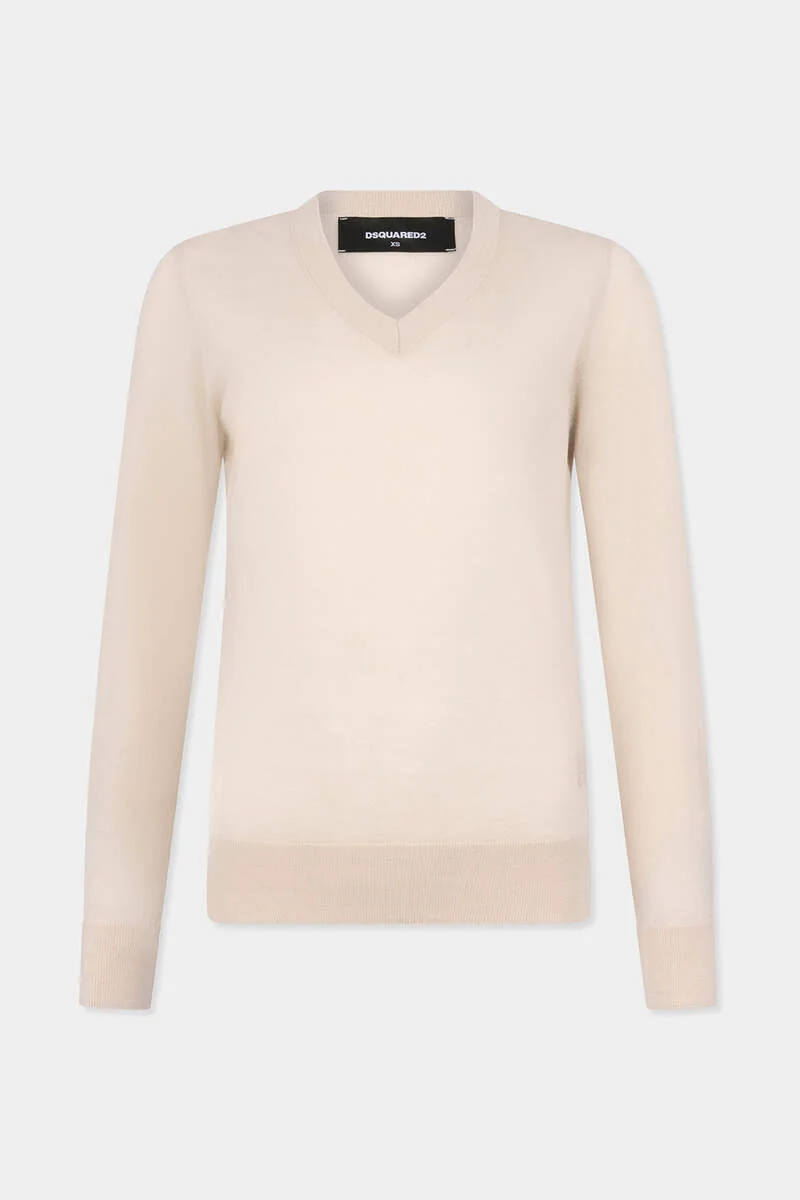 D2 UPSIDE DOWN V NECK PULLOVER - 1