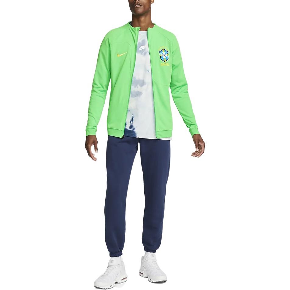 Nike Brazil Academy Pro Knit Soccer Jacket 'Green' DH4741-330 - 3