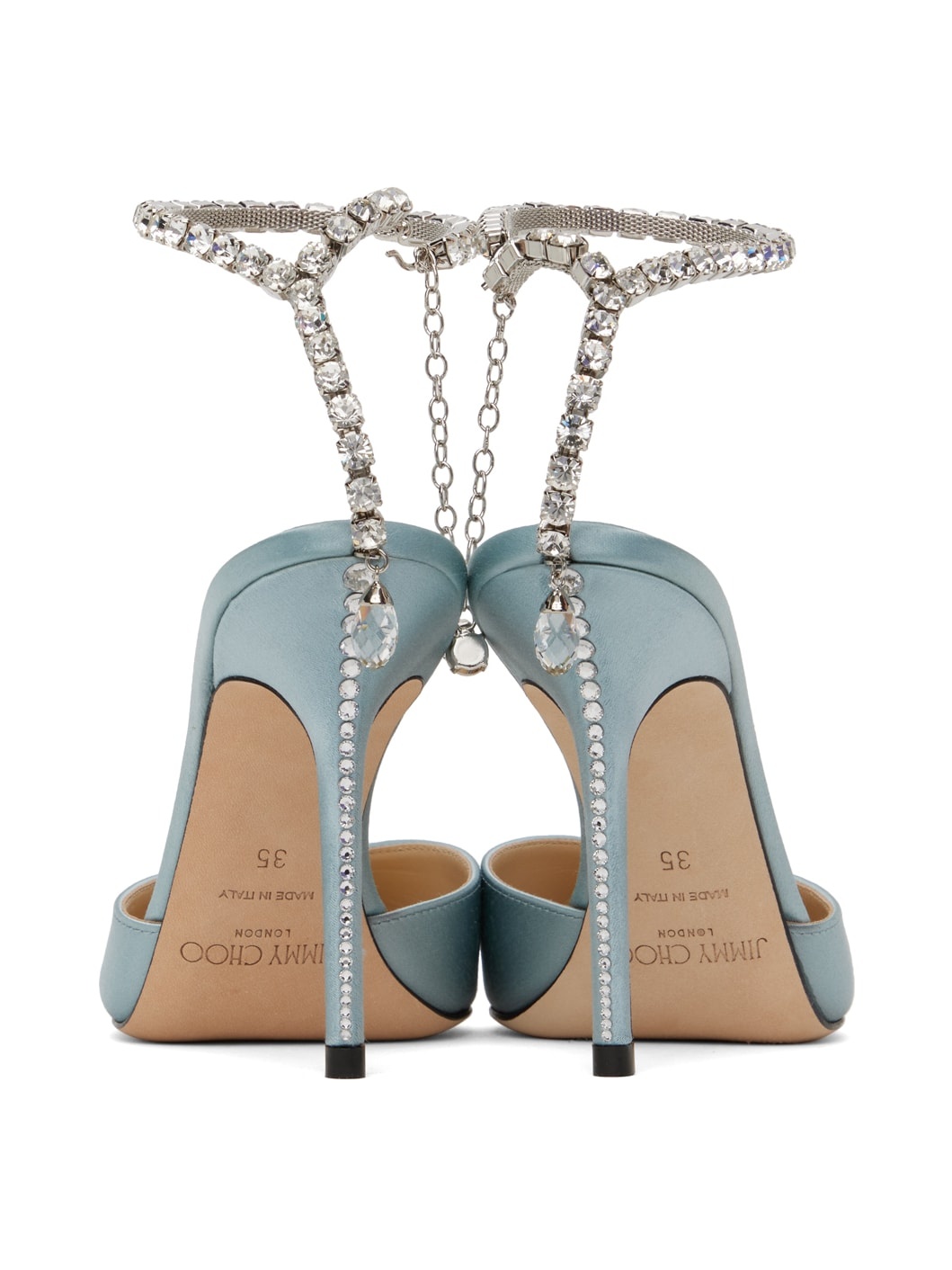 SSENSE Exclusive Blue Saeda 100 Heels - 2