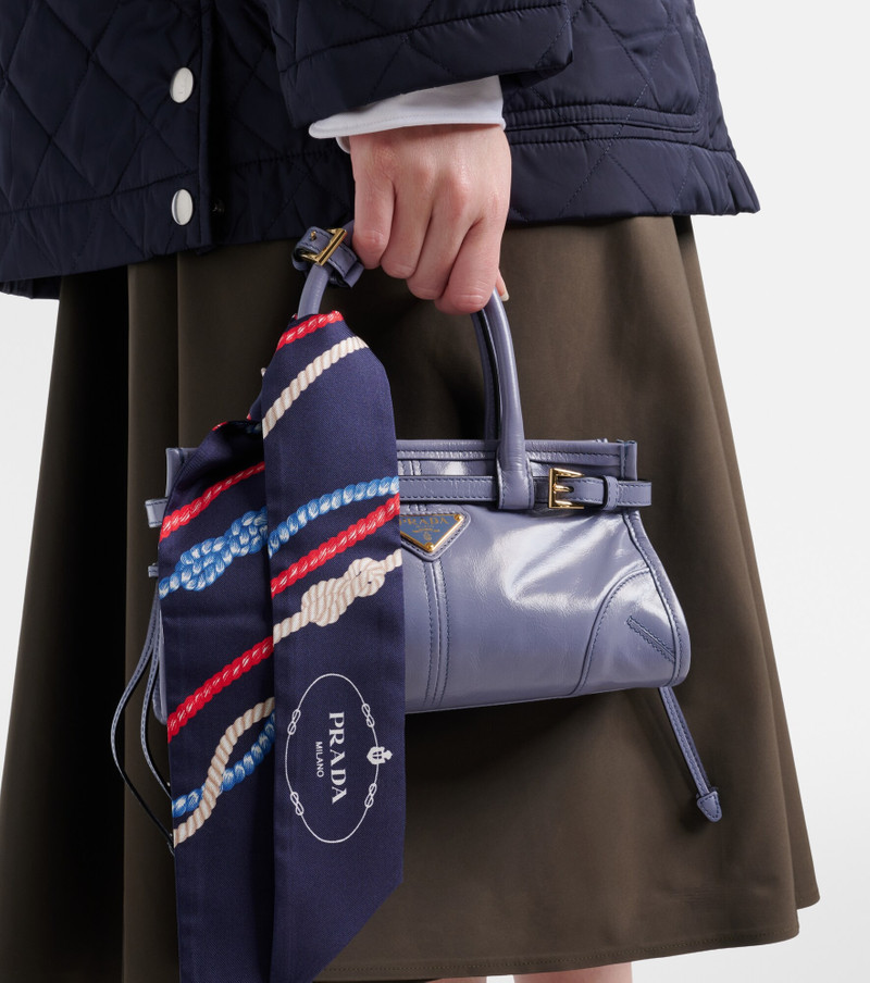 Prada Printed silk twill scarf outlook