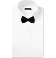 Pre-Tied Cotton-Velvet Jacquard Bow Tie - 5