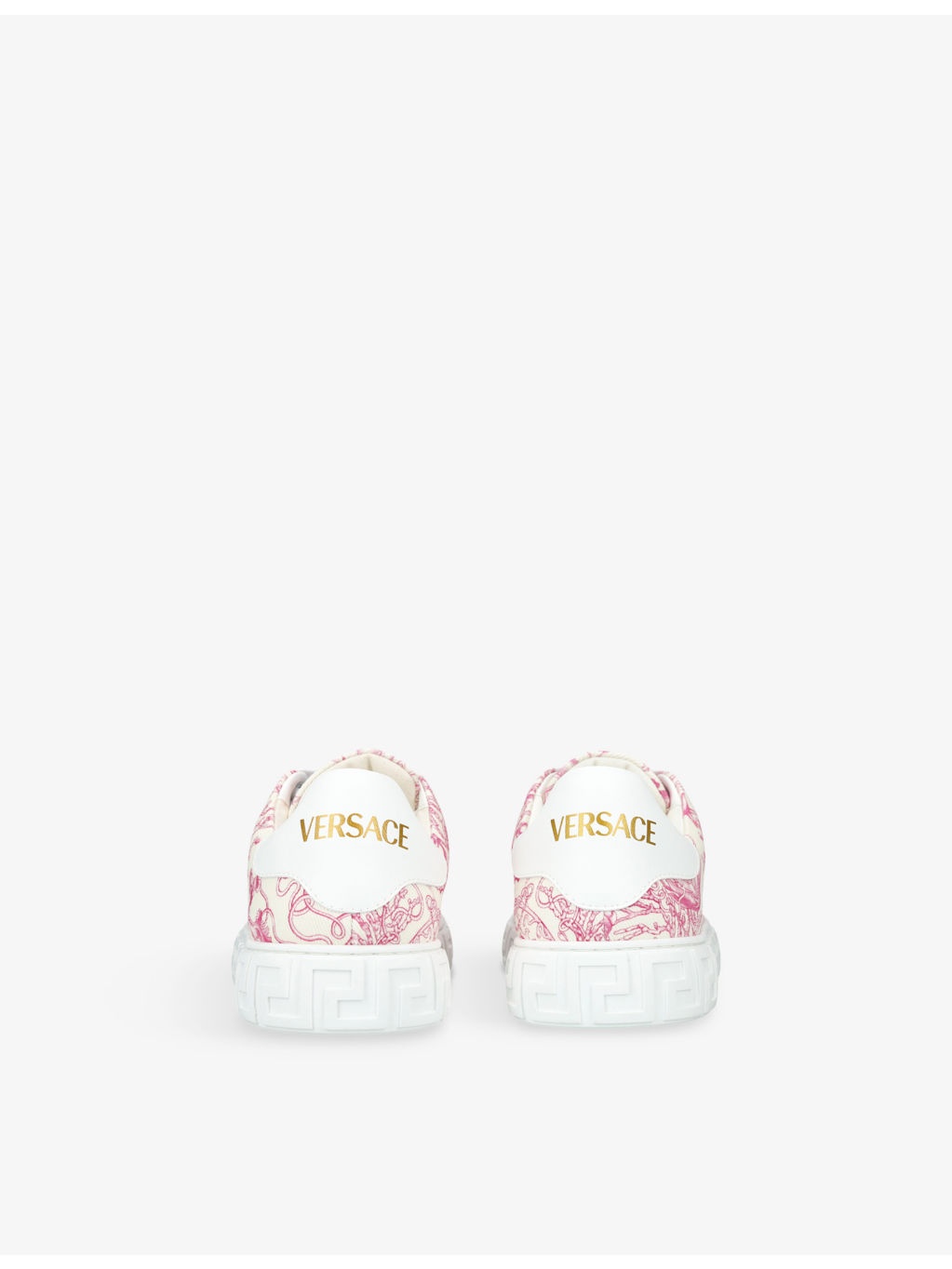 Greca Underwater Barocco-Print Woven Low-Top Trainers - 4
