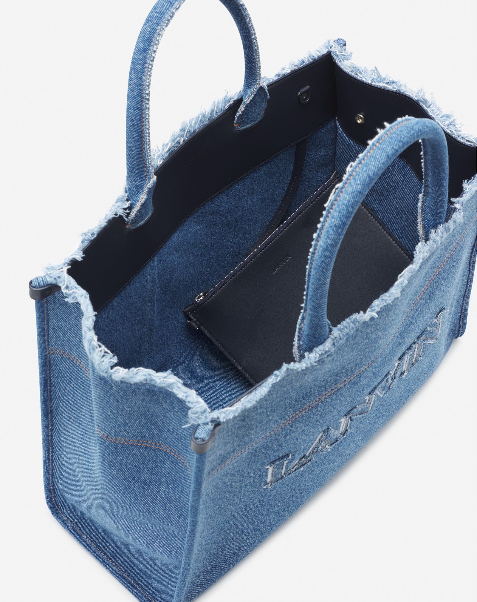 IN&OUT MM TOTE BAG IN DENIM - 4